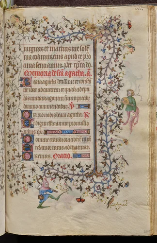 Hours of Charles the Noble, King of Navarre (1361-1425): fol. 300r, Text by Master of the Brussels Initials and Associates, book, 1400-1410