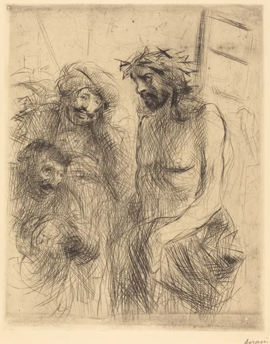 Le Christ aux outrages (The Mocking of Christ) by Jean-Louis Forain, print, 1909