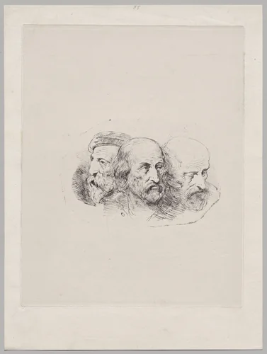 Portrait of Nicolas Toussaint Charlet by anonymous, print, 1800-1899