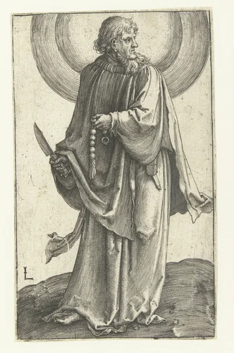 De apostel Bartholomeüs by Unknown, print, 1508-1512