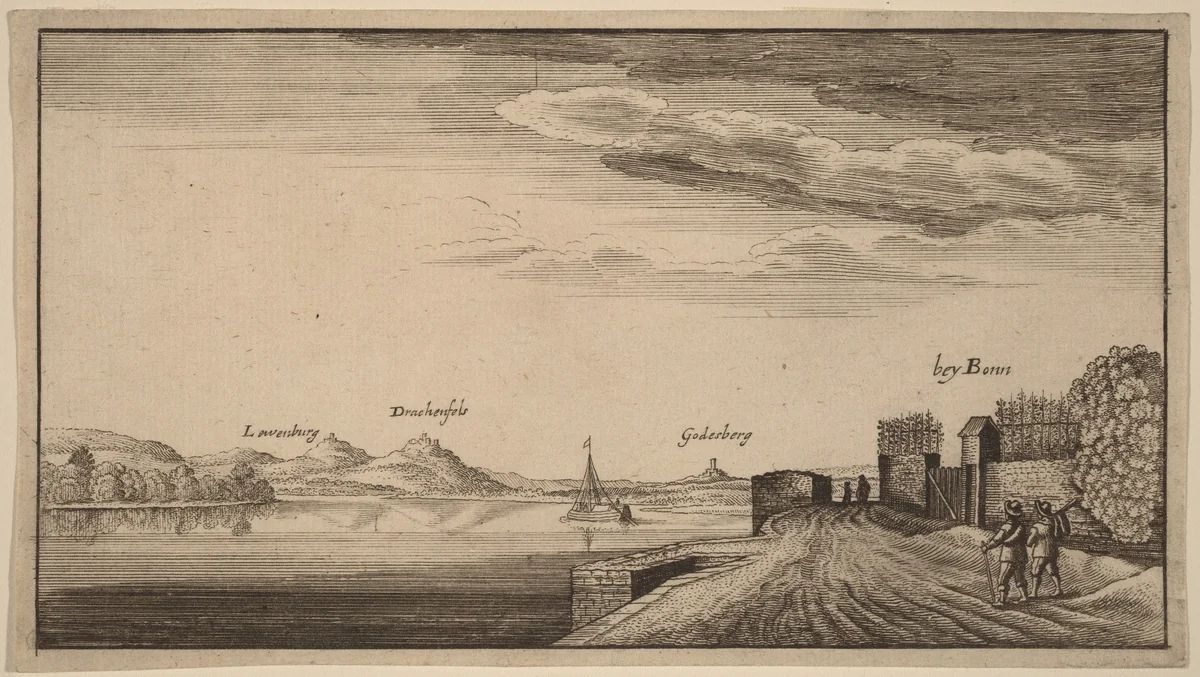 View of Lewenberg by Wenceslaus Hollar, print, 1600-1699