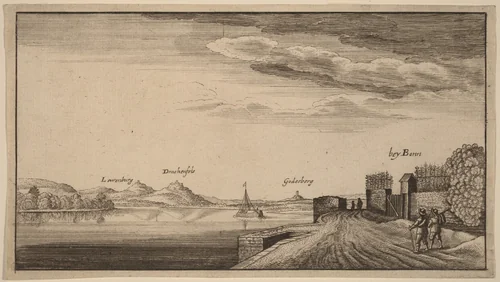 View of Lewenberg by Wenceslaus Hollar, print, 1600-1699