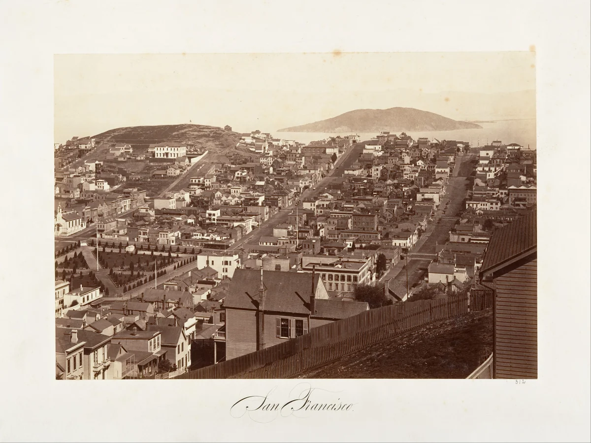 San Francisco by Carleton E. Watkins, photograph, 1864