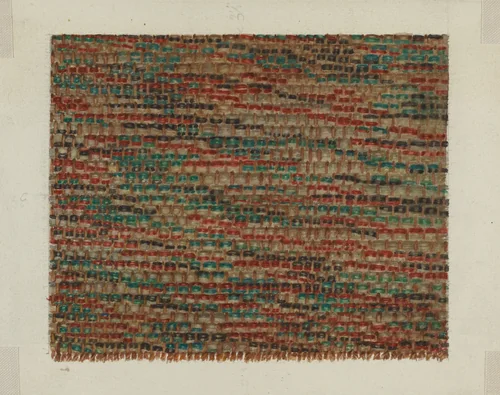 Shaker Rug Strips by Lucille Chabot, index of american design, 1935-1942