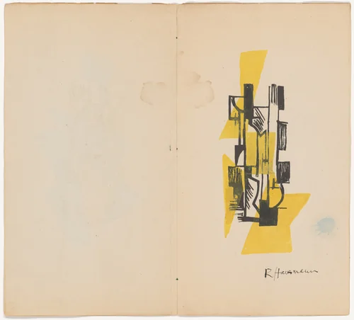 Plate (folio 4) from Material der Malerei Plastik Architektur by Raoul Hausmann, illustrated book, 1918