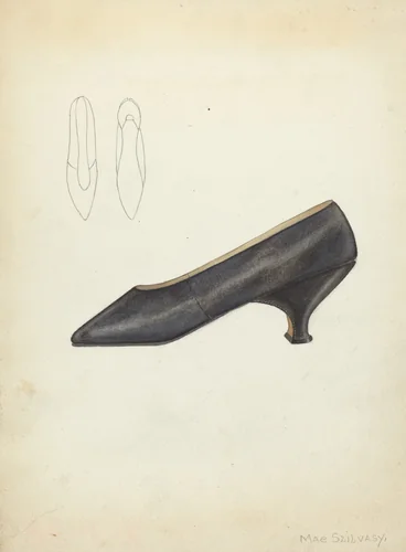 Shoe by Mae Szilvasy, index of american design, 1940