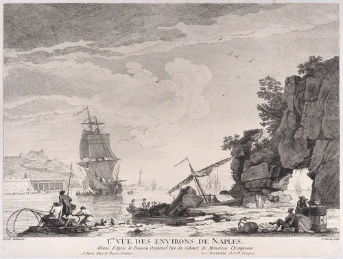 First View of the Surroundings of Naples by Joseph Vernet, print, 1771-1781