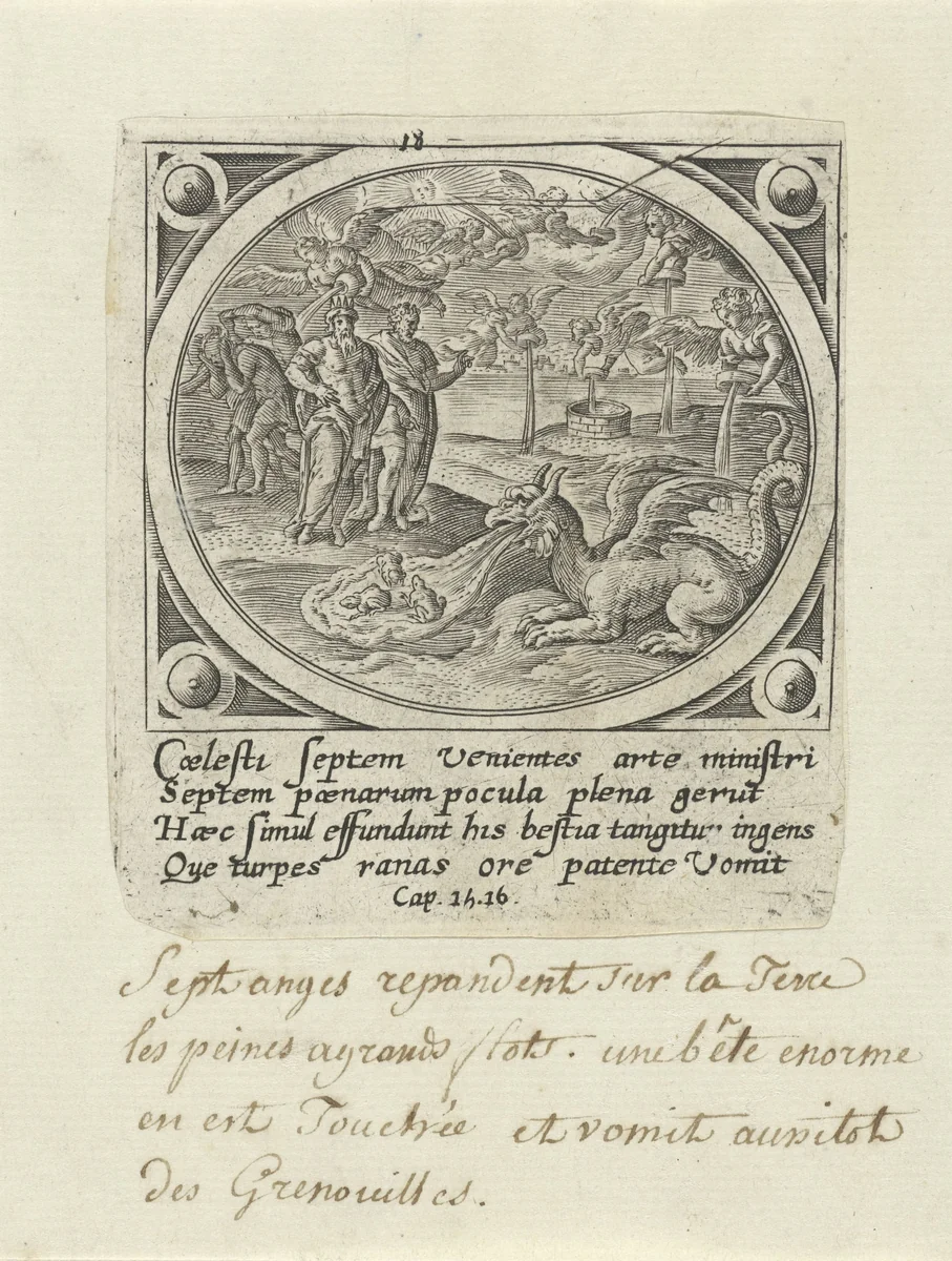 Zeven plagen by Unknown, print, 1585