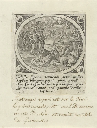 Zeven plagen by Unknown, print, 1585