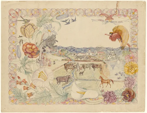 To Work Is to Pray (Laborar es orar) by Julio Montenegro, drawing, 1928