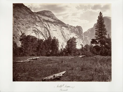 North Dome, 3,725 feet, Yosemite by Carleton E. Watkins, photograph, 1870-1874