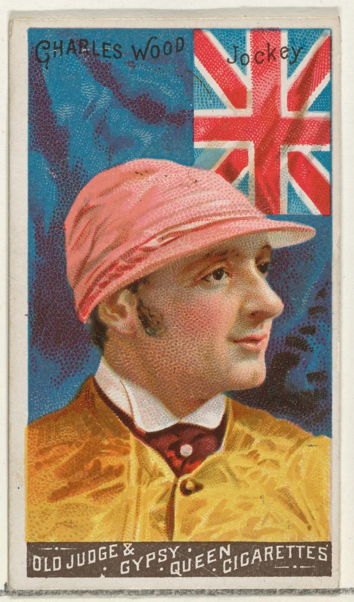 Charles Wood, Jockey, from the Goodwin Champion series for Old Judge and Gypsy Queen Cigarettes by Goodwin & Company, print, 1888