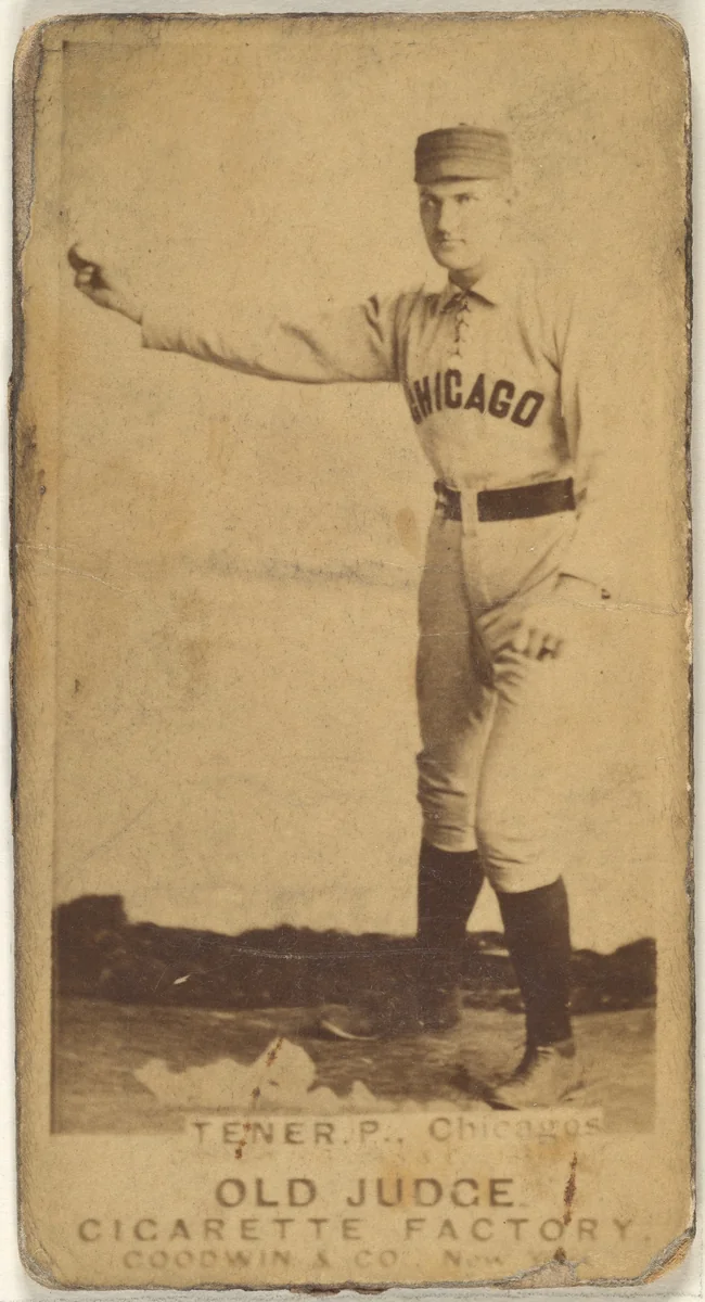Tener, Pitcher, Chicago, from the Old Judge series (N172) for Old Judge Cigarettes by Goodwin & Company, photograph, 1887-1890