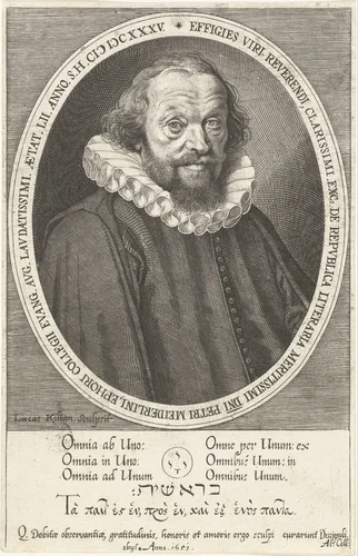 Portret van Peter Meiderlin by Lucas Kilian, print, 1635