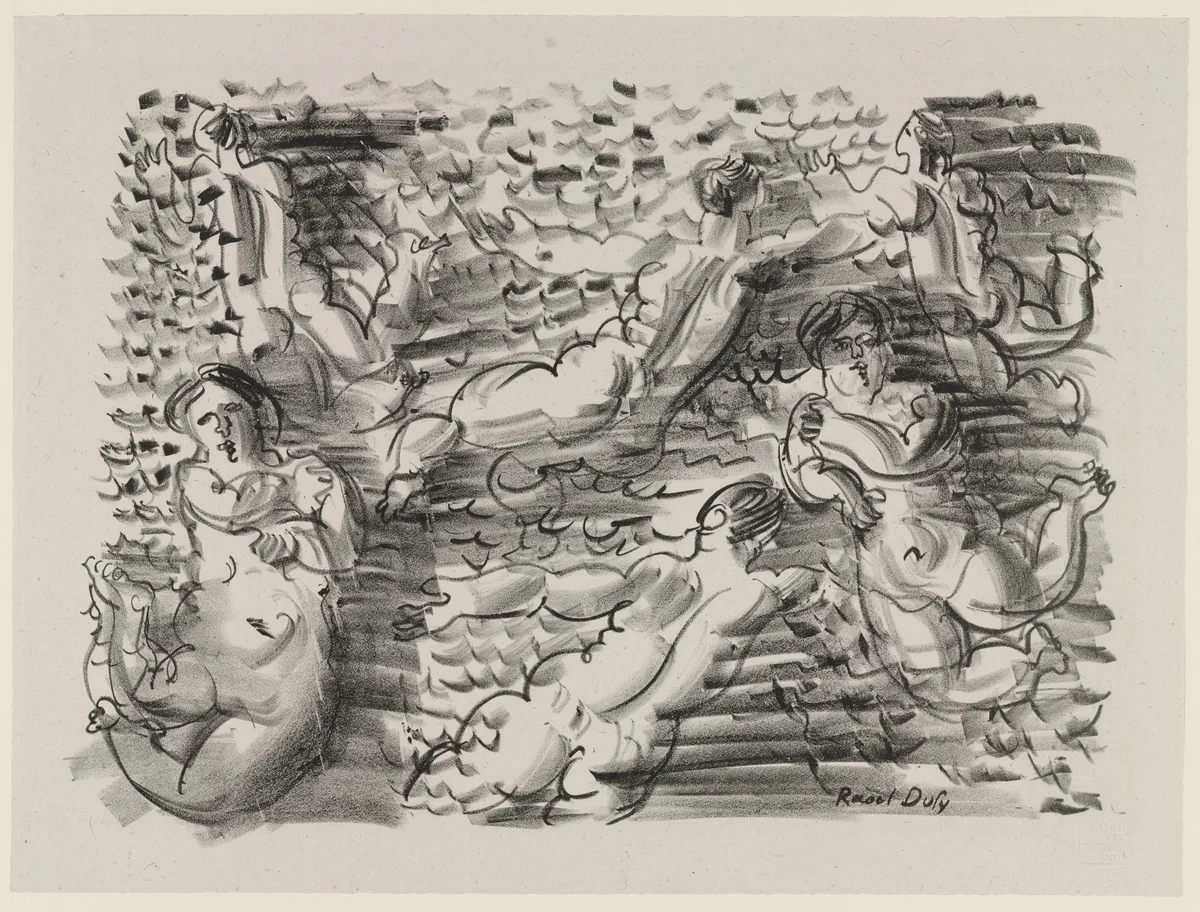 Marin from Essai dur l'histoire de la lithographie en France. Les Peintures lithographes de Manet à Matisse. Album de lithographies originales. by Raoul Dufy, print, 1924