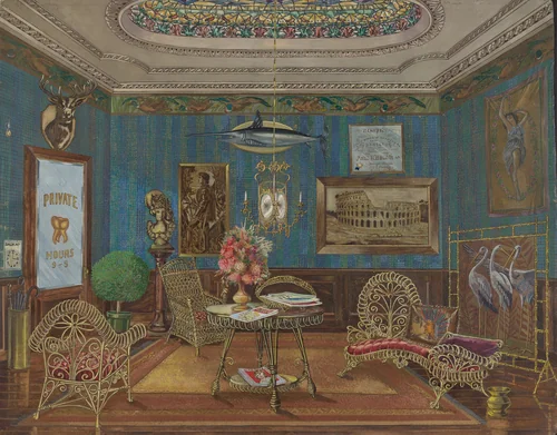 Dentist's Waiting Room by Perkins Harnly, index of american design, 1935-1942