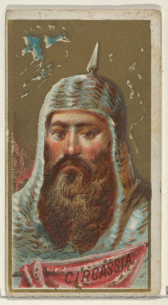 Circassia, from the Types of All Nations series (N24) for Allen & Ginter Cigarettes by Allen & Ginter, print, 1889