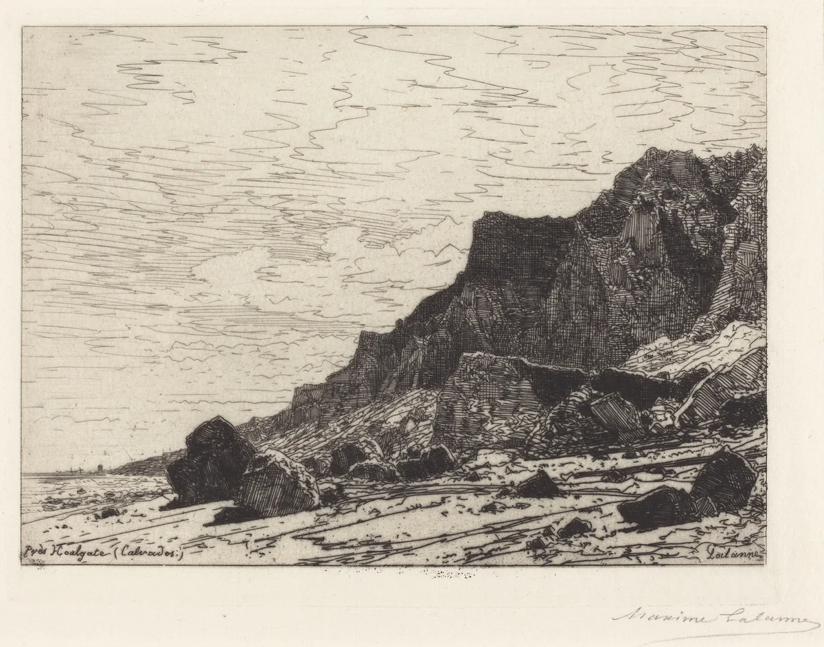 Près Houlgate (Calvados) by Maxime Lalanne, print, 1869