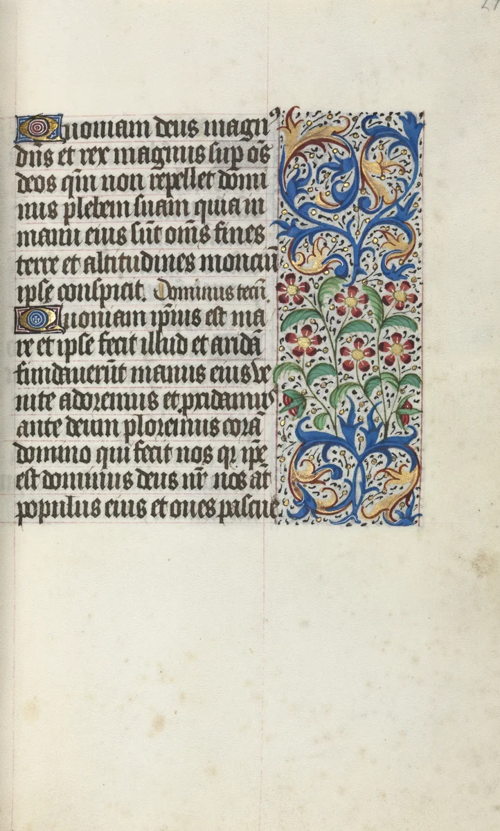 Book of Hours (Use of Rouen): fol. 29r by Master of the Geneva Latini, book, 1465-1475