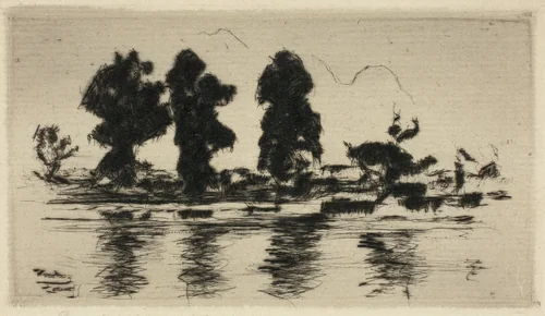 The Thames, Evening by Theodore Roussel, print, 1897