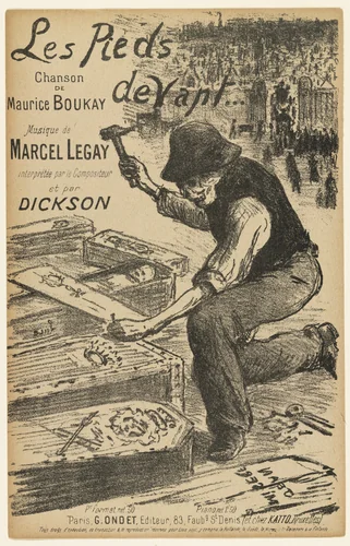 Feet First (Les Pieds devant) by Maximilien Luce, print, 1890