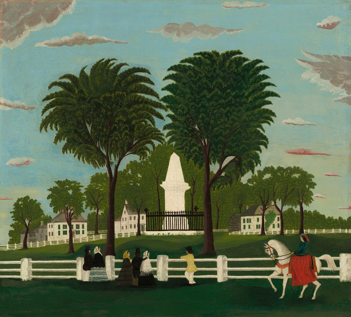 Lexington Battle Monument by American 19th Century, painting, 1853