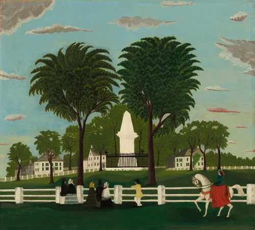 Lexington Battle Monument by American 19th Century, painting, 1853