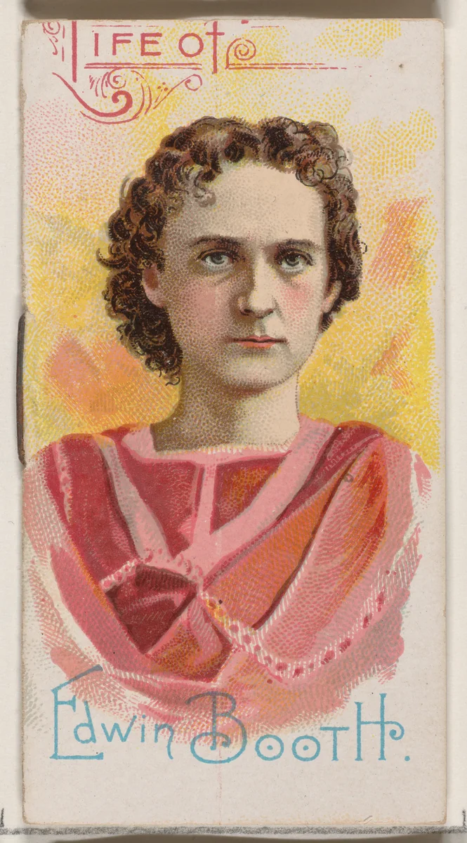 Life of Edwin Booth, from the Histories of Poor Boys and Famous People series of booklets (N79) for Duke brand cigarettes by W. Duke, Sons & Co., print, 1888