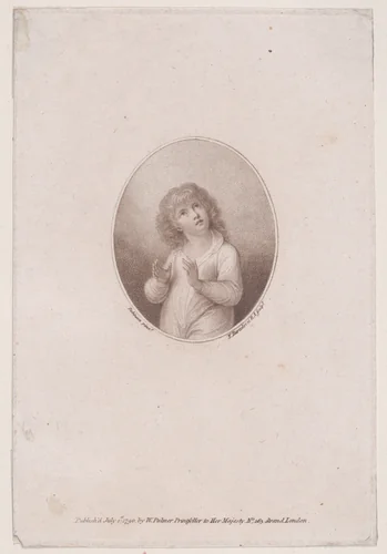 The Angelic Child by Francesco Bartolozzi, print, 1790