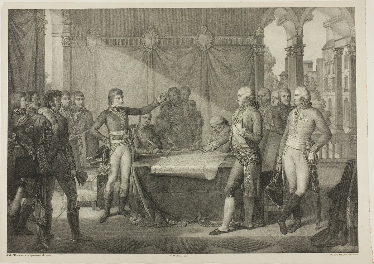 Treaty of Léoben by Nicolas Henri Jacob, print, 1817-1827