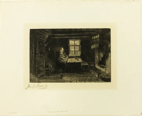 The Mother by Jozef Israëls, print, 1885-1895