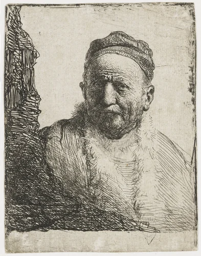 Man in a Close Cap by Rembrandt van Rijn, print, 1630