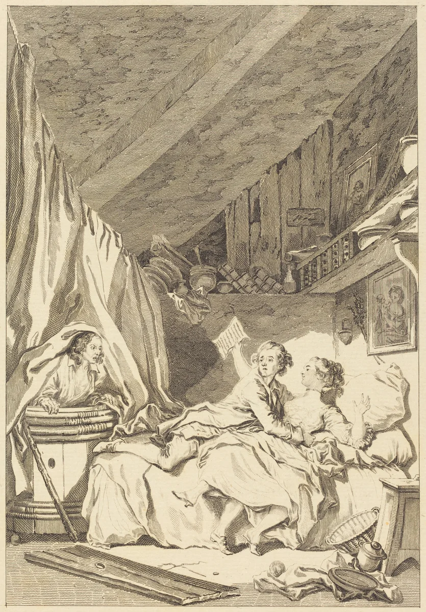 Le savetier by Jean Honoré Fragonard, print, 1741-1808