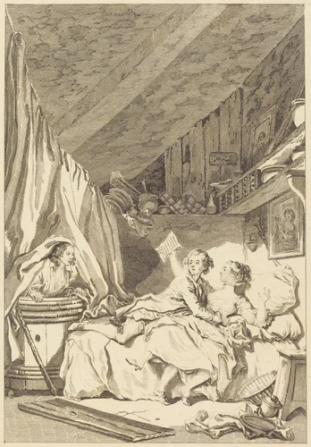 Le savetier by Jean Honoré Fragonard, print, 1741-1808