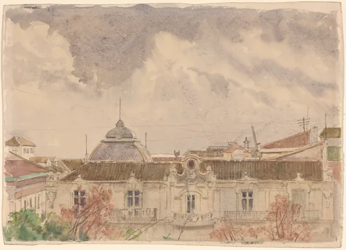 Belvedere Palace, Vienna by Rudolf von Alt, drawing, 1812-1905