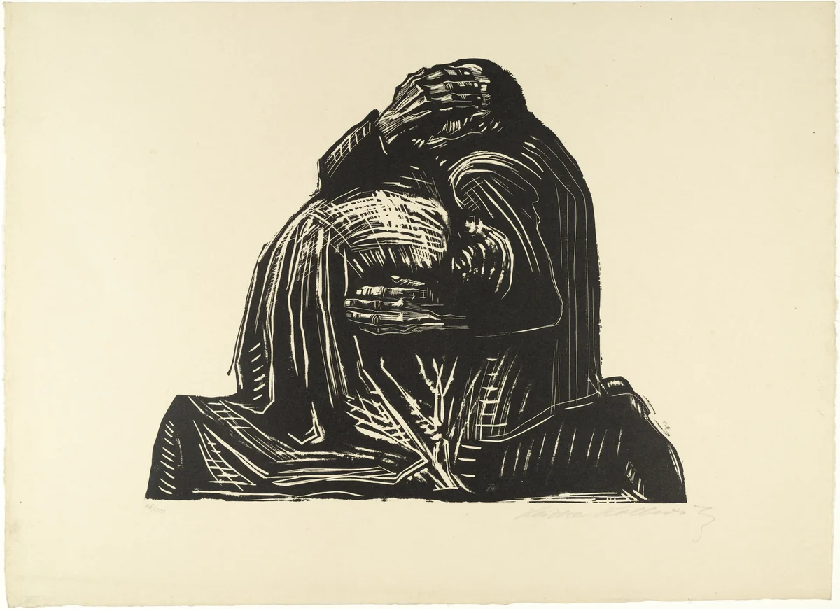 The Parents (Die Eltern), state V/V plate 3 from War (Krieg) by Käthe Kollwitz, print, 1921