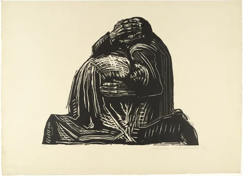 The Parents (Die Eltern), state V/V plate 3 from War (Krieg) by Käthe Kollwitz, print, 1921
