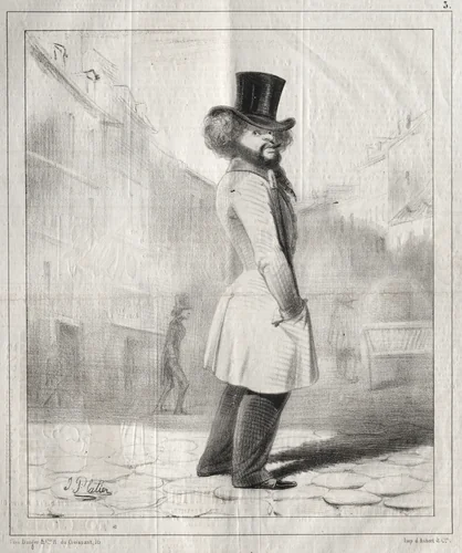 Le Lion de bas étage by Jules Platier, print, 1840-1849