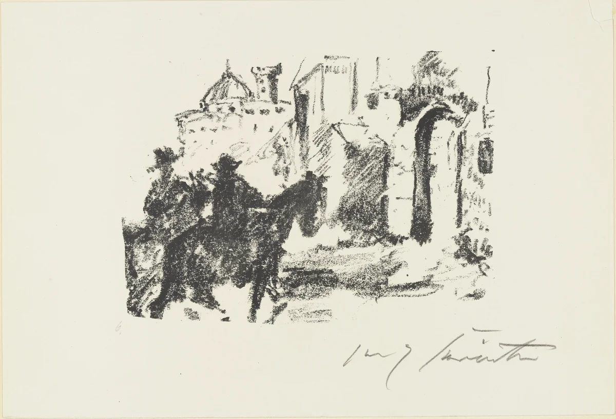 Franz and the Old Moor (Franz und der alte Moor) from The Robbers (Die Räuber) by Lovis Corinth, print, 1923