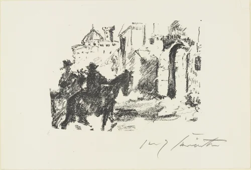 Franz and the Old Moor (Franz und der alte Moor) from The Robbers (Die Räuber) by Lovis Corinth, print, 1923