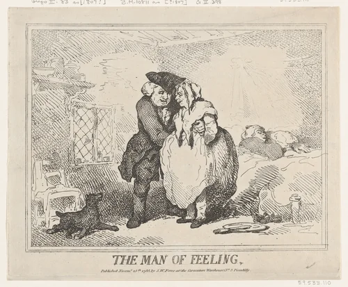 The Man of Feeling by Thomas Rowlandson, print, 1785