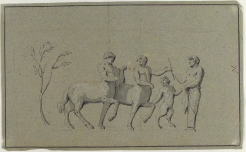 Drawing of Group of Centaurs by anonymous, drawing, 1700-1799