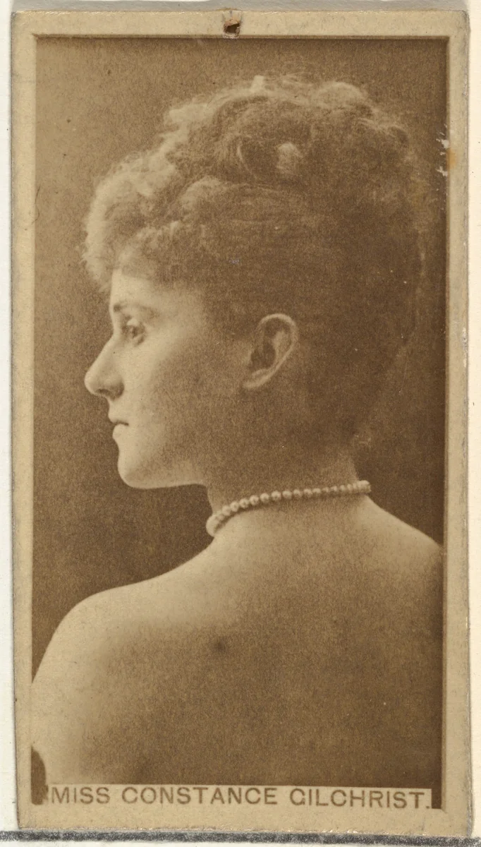 Miss Constance Gilchrist, from the Actors and Actresses series (N145-8) issued by Duke Sons & Co. to promote Duke Cigarettes by W. Duke, Sons & Co., photograph, 1890-1895