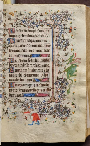 Hours of Charles the Noble, King of Navarre (1361-1425): fol. 59r, Text by Master of the Brussels Initials and Associates, book, 1400-1410