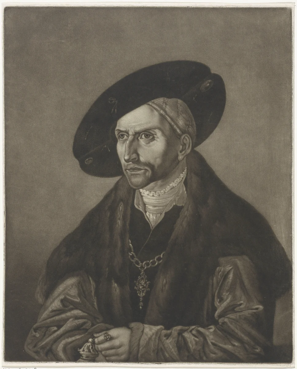 Portret van Edzard I de Grote by Frederik Christiaan Bierweiler, print, 1818