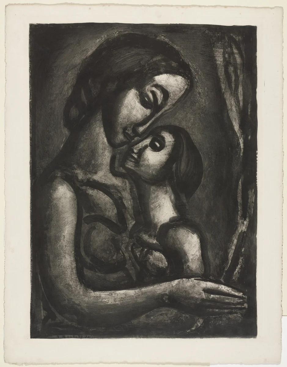 Trial proof for It Would be So Sweet to Love!, plate XIII from Miserere by Georges Rouault, print, 1923