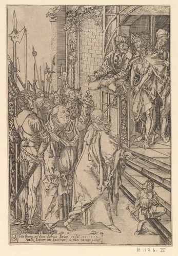 Ecce Homo (reverse copy) by Albrecht Dürer, print, 1485-1600