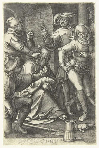 Bespotting van Christus by Unknown, print, 1521