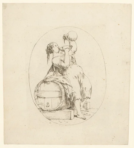 Allegorie van de dronkenschap by Bernhard Rode, print, 1788
