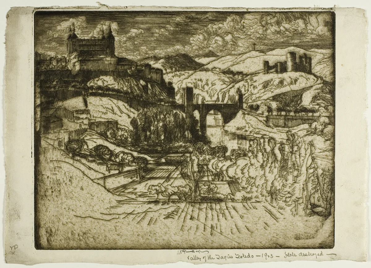 The Castles, Toledo by Joseph Pennell, print, 1903